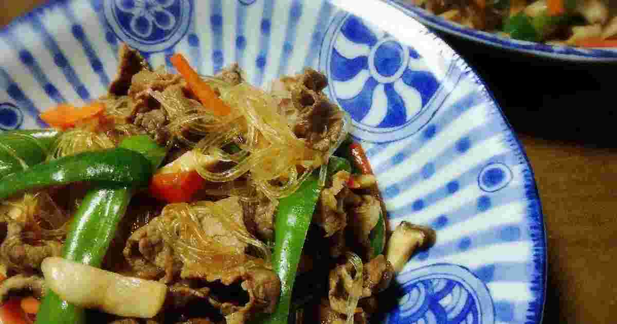 牛バラ肉切り落としを使った炒め物