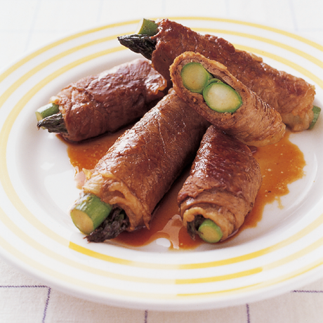 牛もも肉のアスパラ巻き