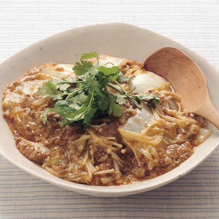 牛ひき肉の麻婆白菜