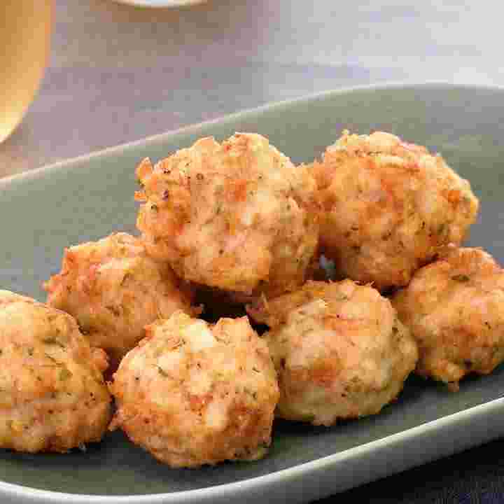 れんこんと桜えびの落とし揚げ