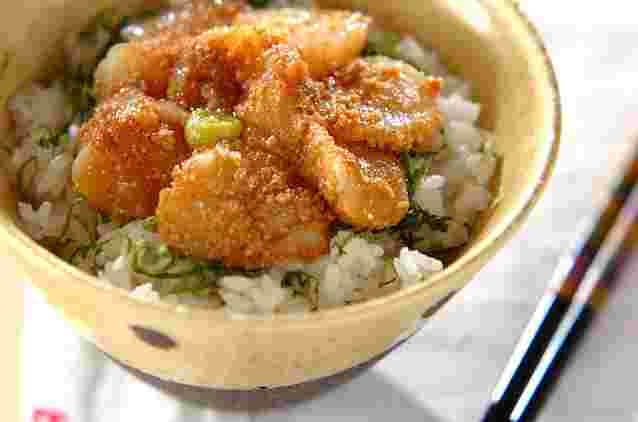 ホタテのゴマ漬け丼