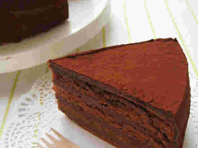 ガナッシュを使ったチョコレートケーキレシピ