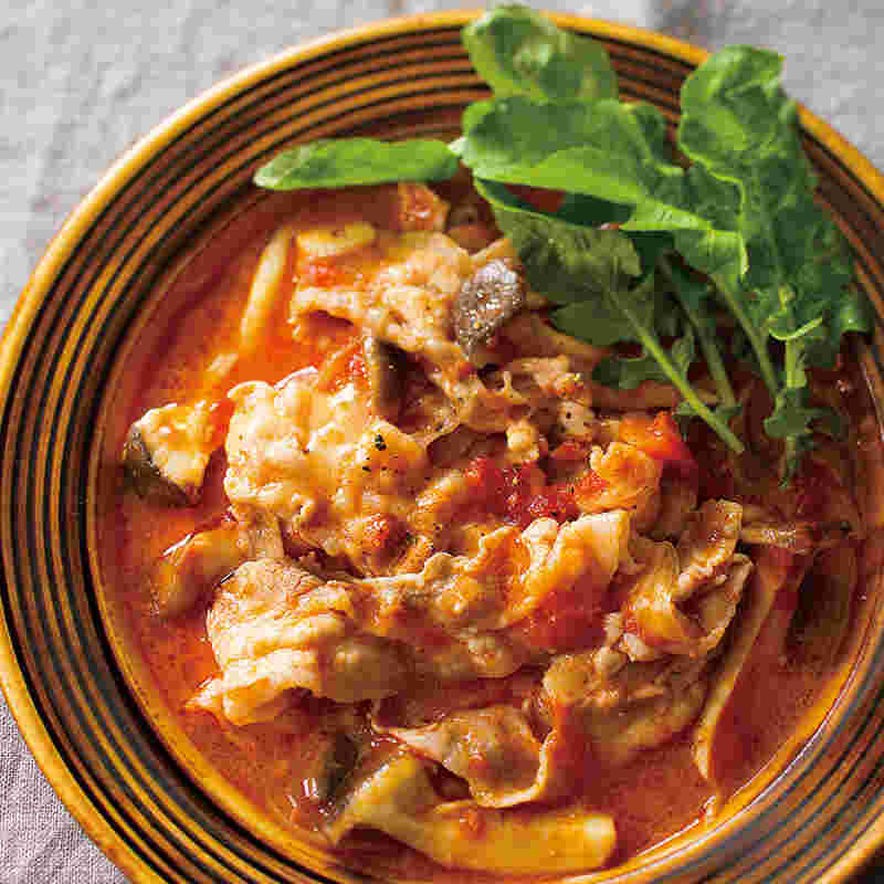 豚肉とチーズを使った「イタリアントマトチーズ豚しゃぶ」