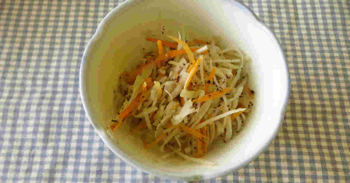 ごぼうと人参の和え物
