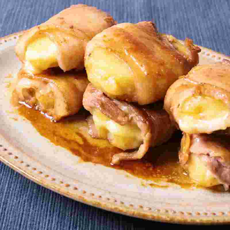 豚肉とチーズを使った「じゃがいもとチーズの肉巻き」