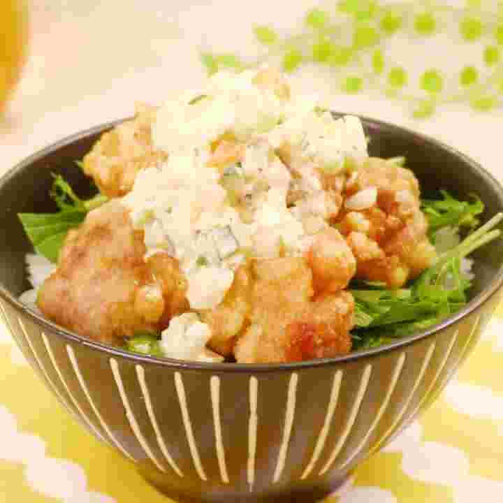 タルタル唐揚げ丼