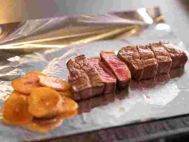 牛ヒレ肉のステーキ