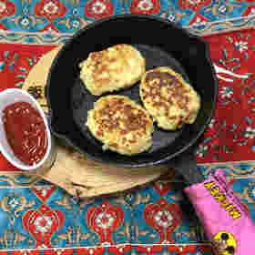 美味しそうな粉豆腐ハンバーグ