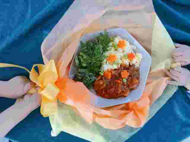 母の日の花束カレー