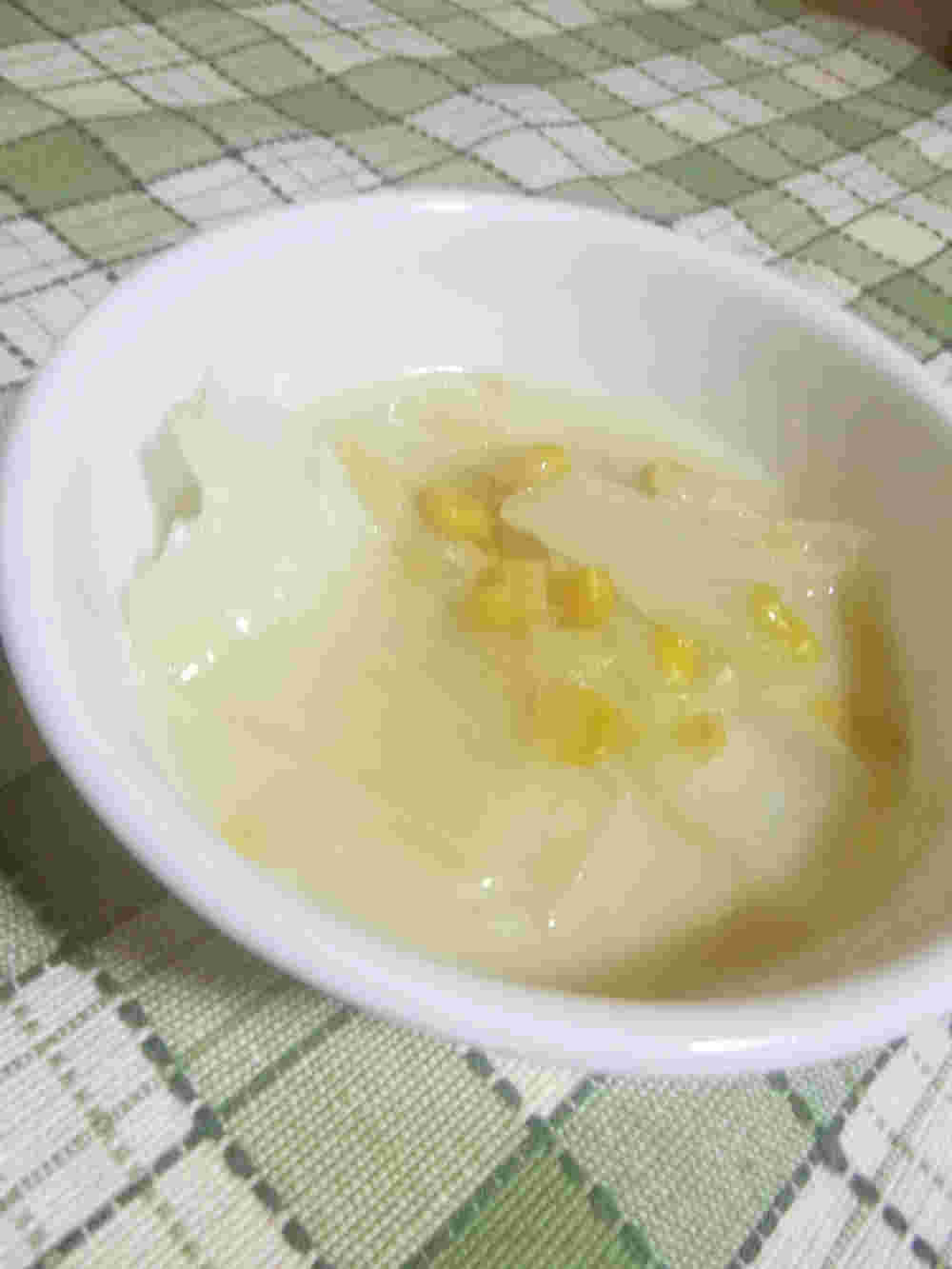クリームコーンと白菜の煮物