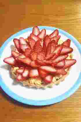 イチゴのフルールタルト