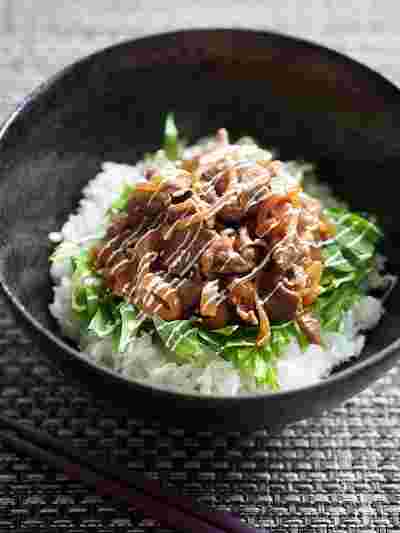 休日のランチに作りたい簡単10分とんテリ丼