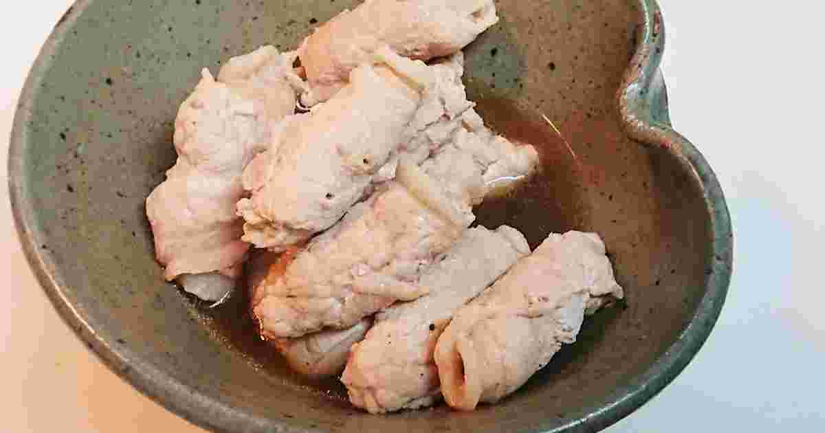 椎茸の豚肩ロース巻き煮
