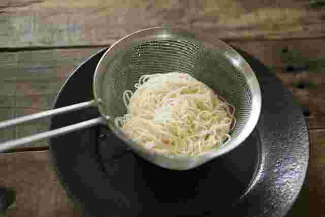 水をよく切った素麺