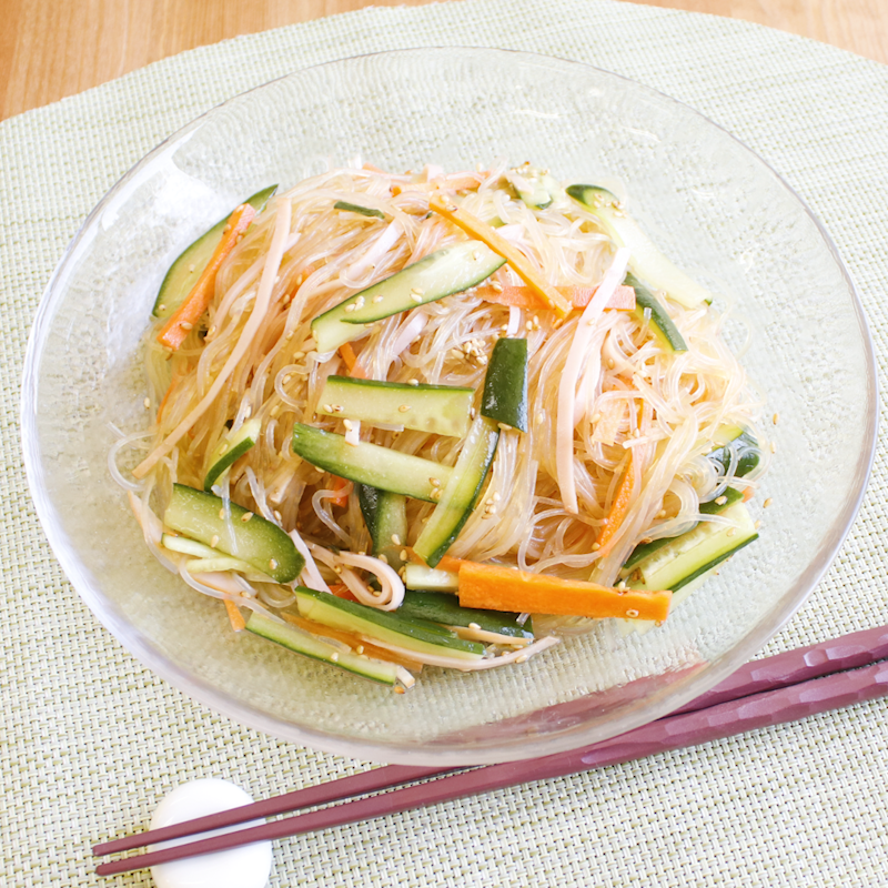 たっぷり野菜の中華風春雨サラダ