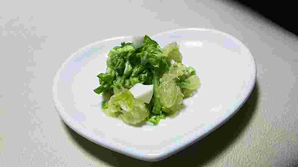 山東菜とメロゴールドのサラダ