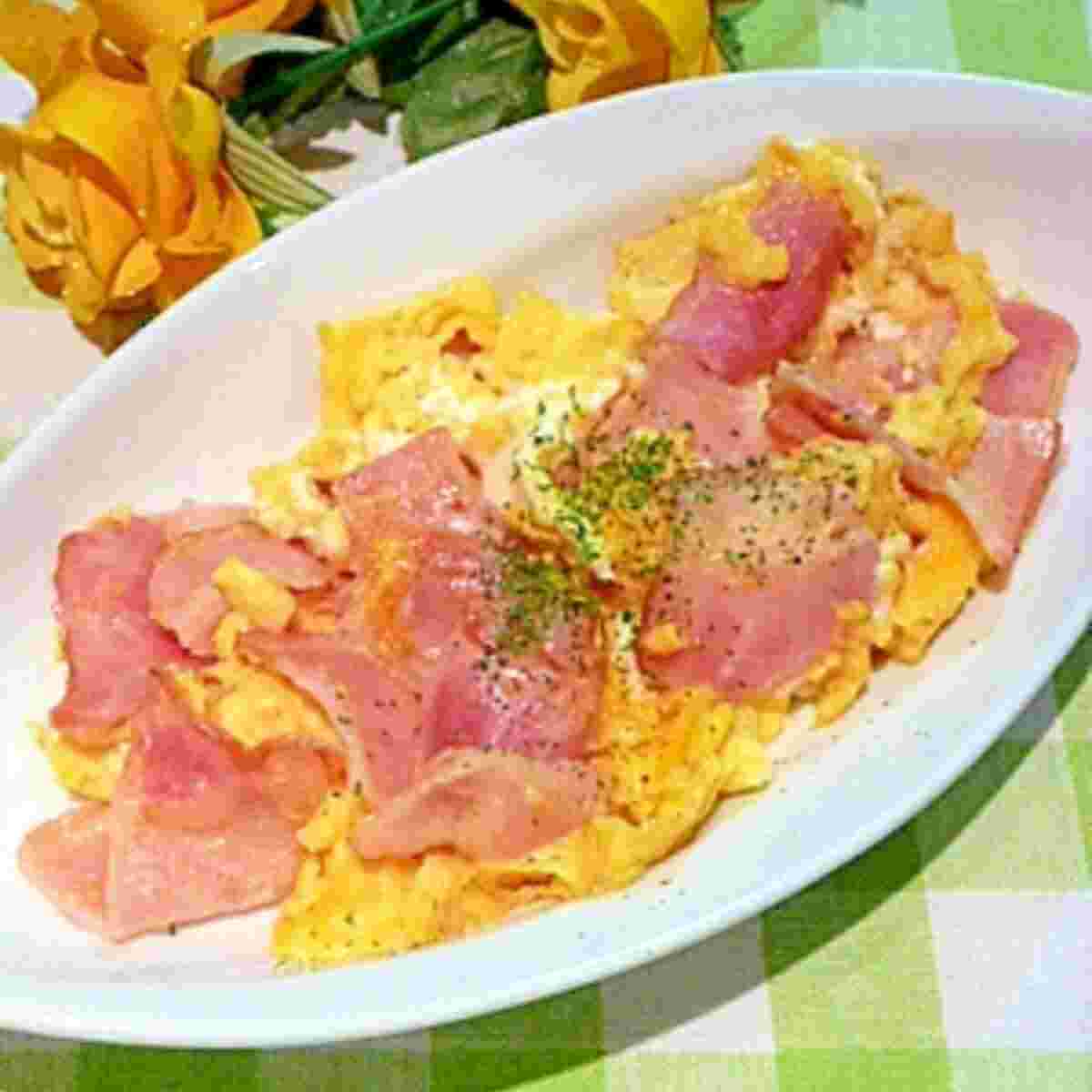 ベーコンスクランブルエッグ