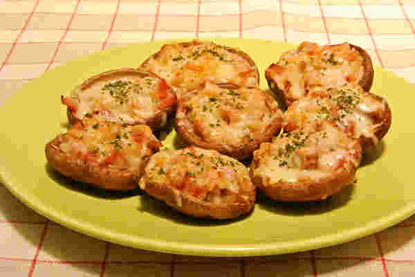 しいたけのベーコンチーズ焼き