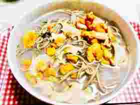 いちご煮の蕎麦