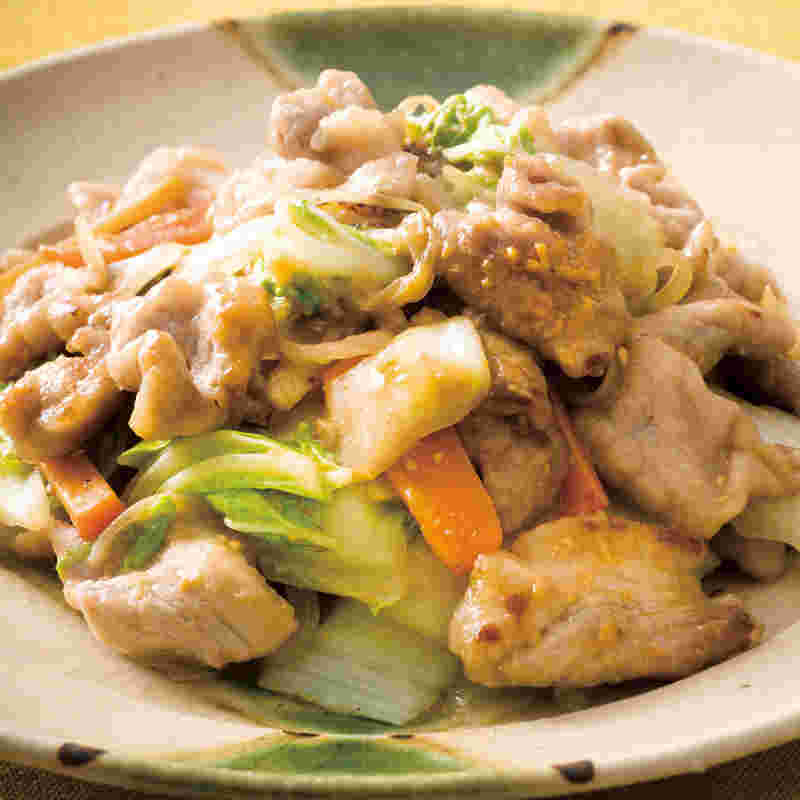豚肉と白菜のアツアツみそ炒め