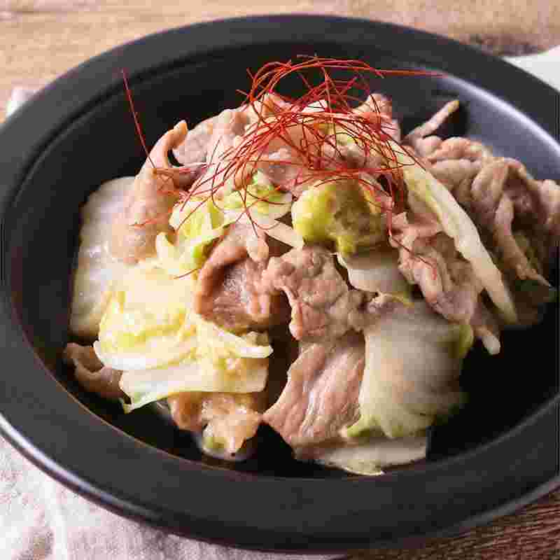 豚肉と白菜のオイマヨ炒め