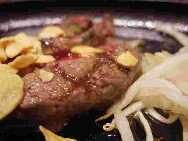 牛ももブロックを使ったステーキ