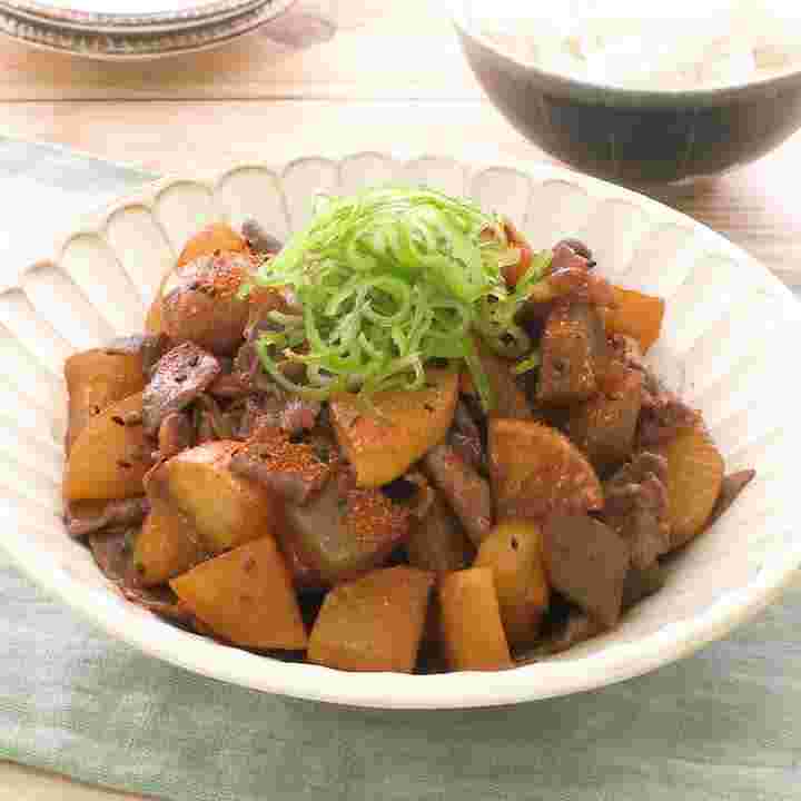 牛ももブロックの土手煮風