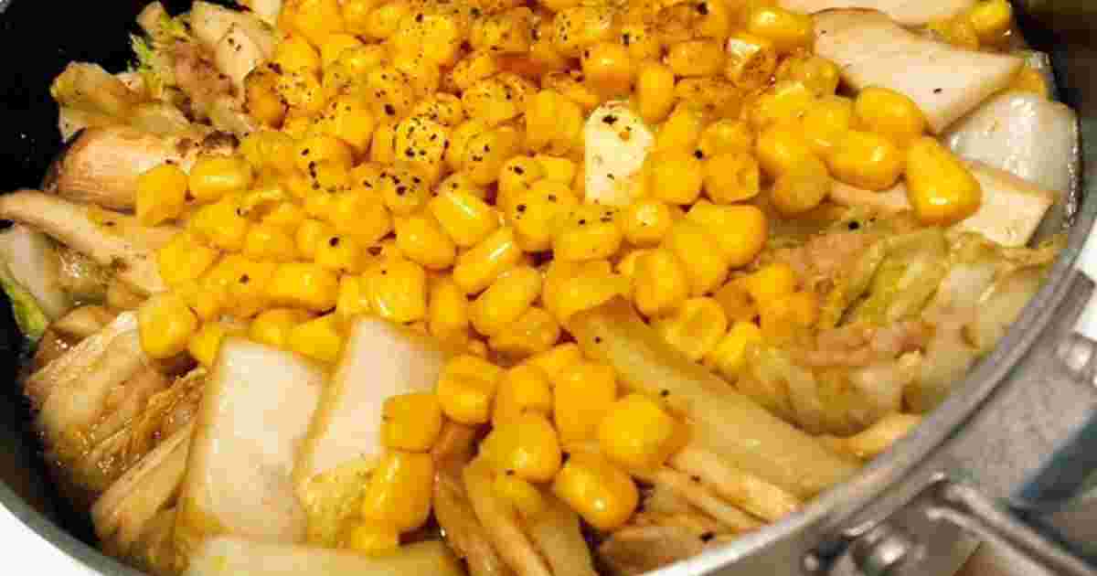 豚肉と白菜の味噌バターミルフィーユ鍋