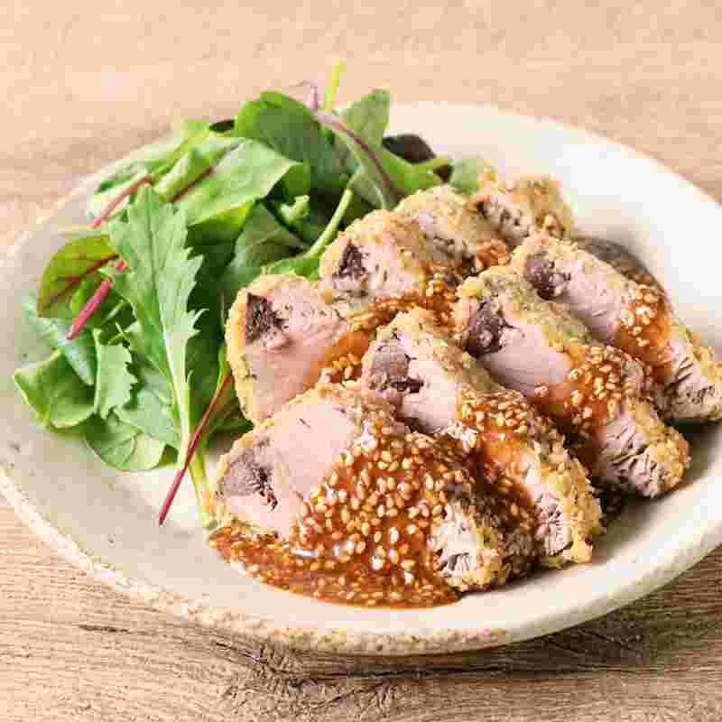 魚のフライ料理「カツオのガーリックフライ」