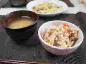かやくご飯とみそ汁