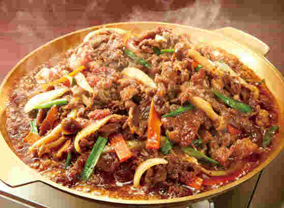 定番の牛肉おかずのプルコギ