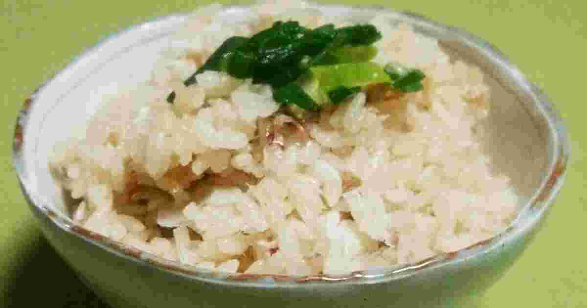 連子鯛で作った鯛めし