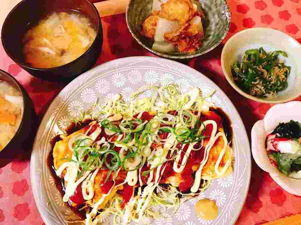 チャーシュー入りとんぺい焼き