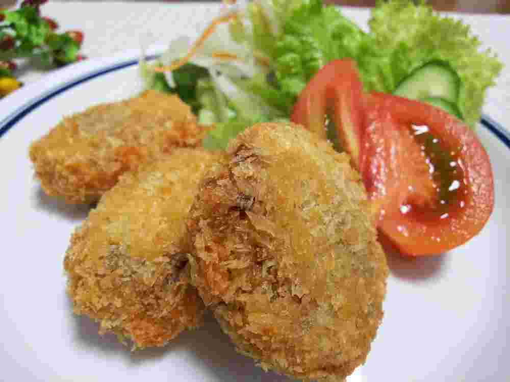冷凍ハンバーグでメンチカツ