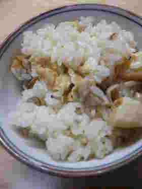冷凍ホタテの炊き込みご飯