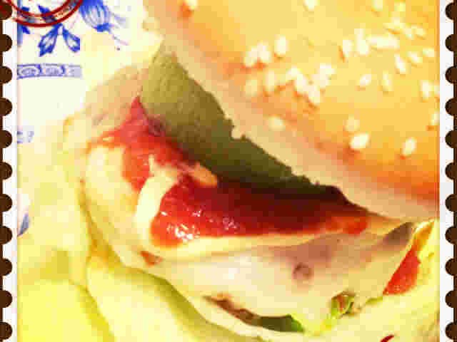 豚こまミンチのハンバーガーパテ