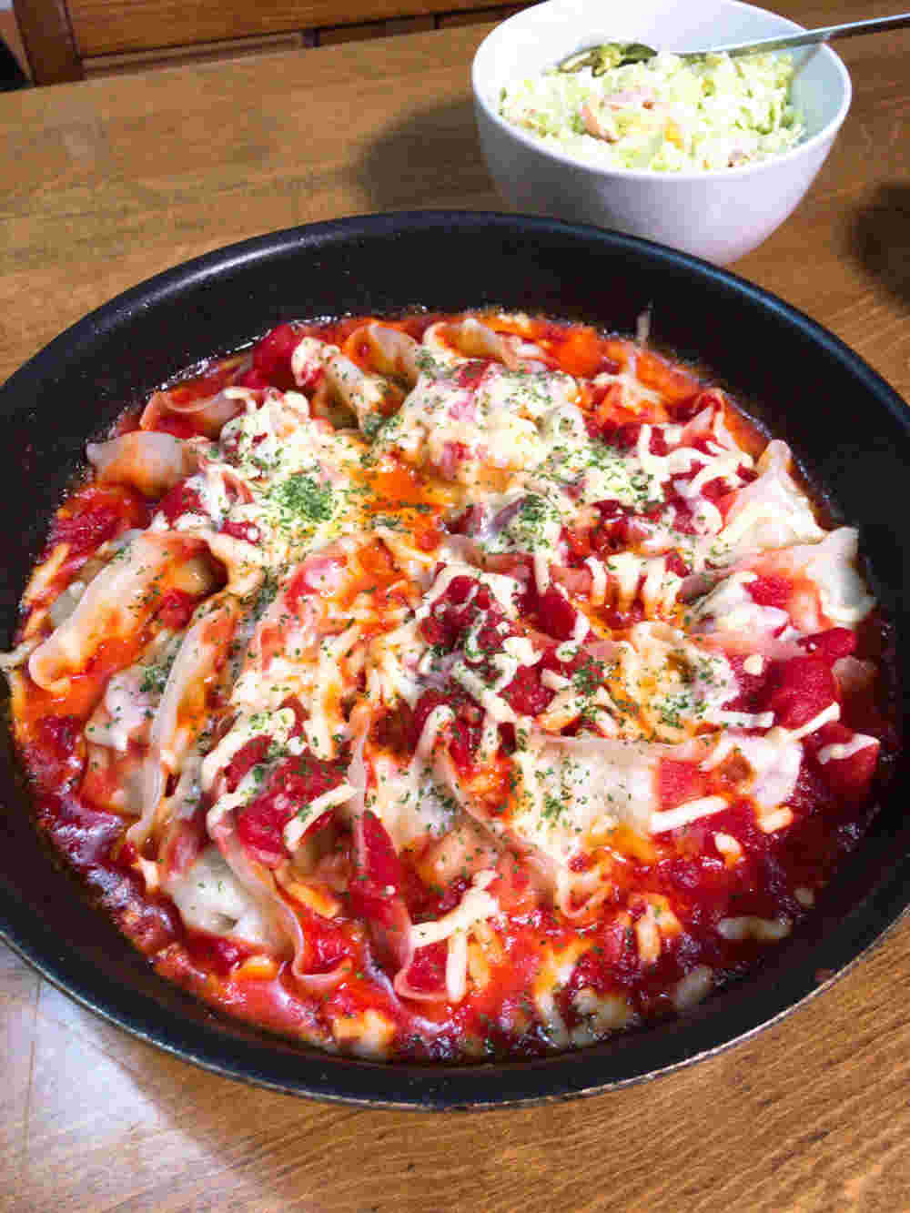 冷凍餃子でラザニア風