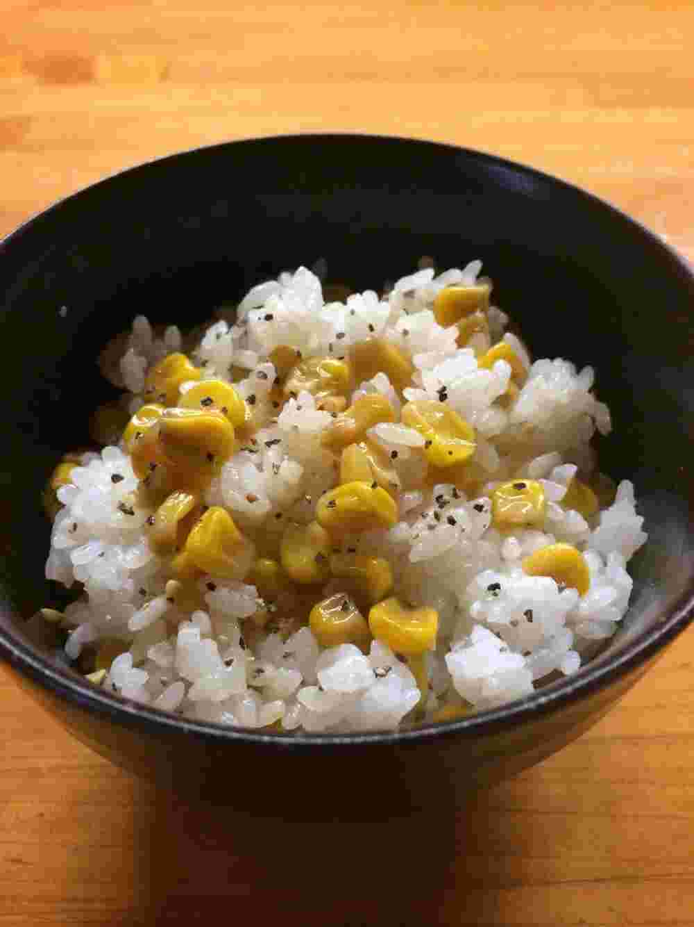 あと混ぜコーンご飯の画像