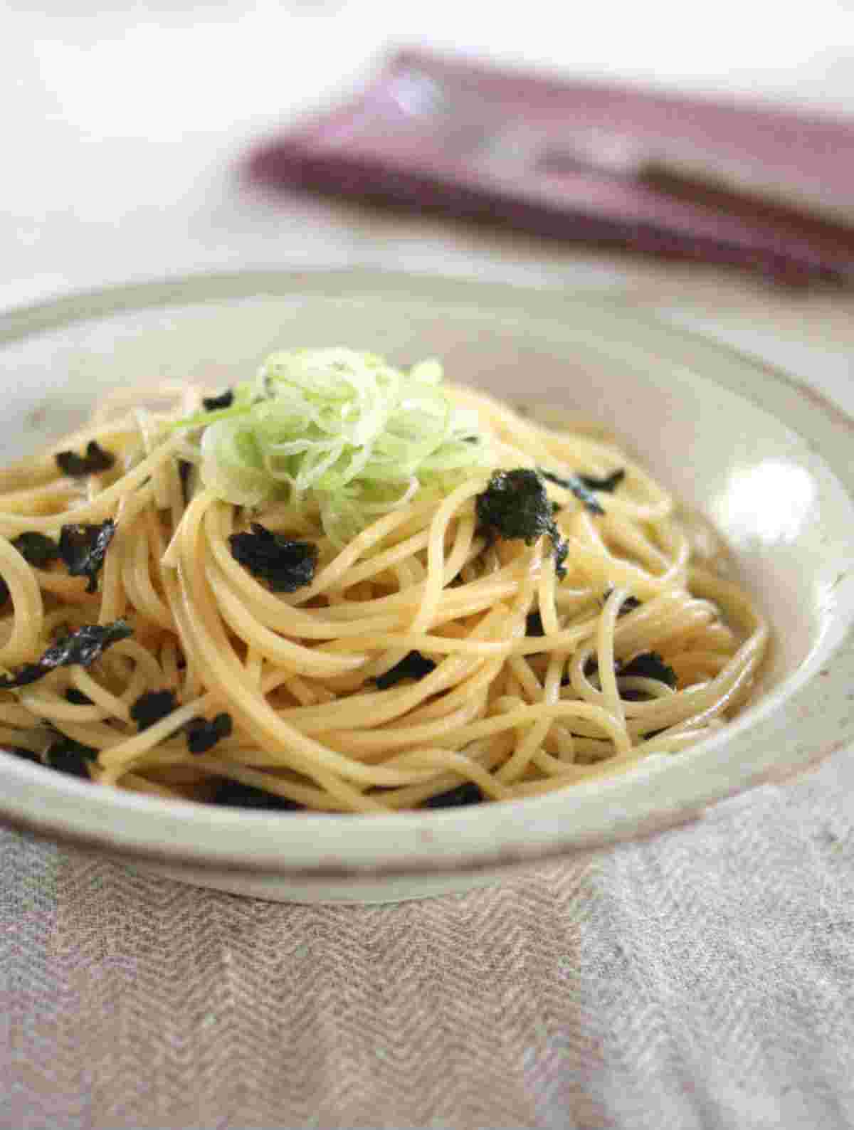 グラタンの付け合わせにおすすめしたい海苔しょうゆの簡単和パスタ