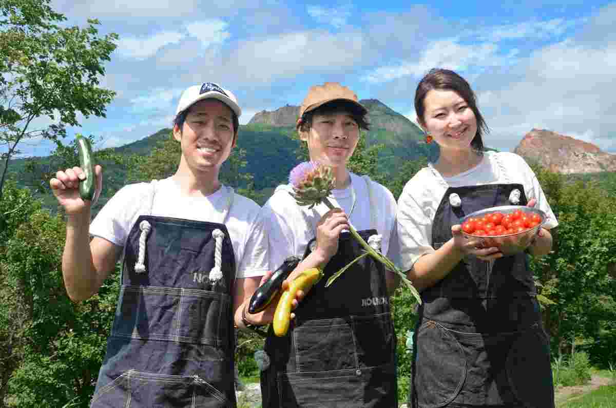 青山ファーマーズマーケットで出店してNOLNOLBROTHERSのメンバー