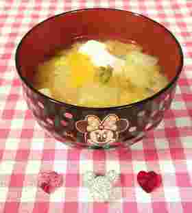 柚子胡椒を使った白菜の味噌汁