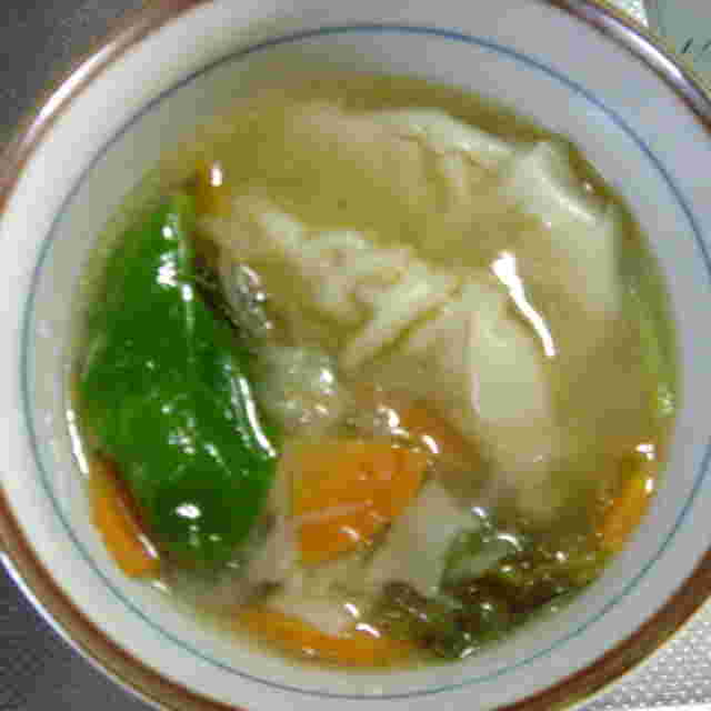 冷凍餃子のコンソメスープ