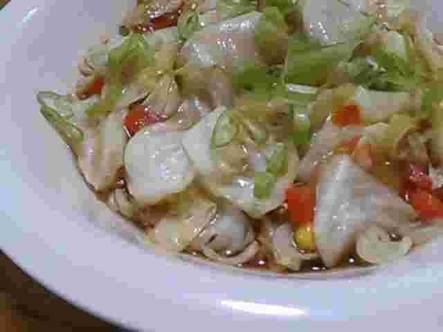 冷凍餃子と野菜のあんかけラーメン