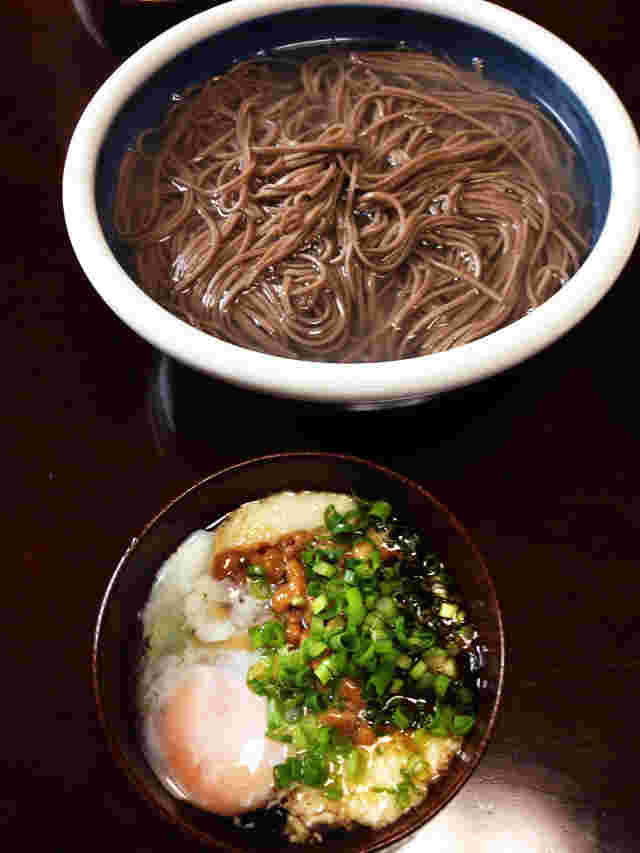温たかとろろ納豆そば