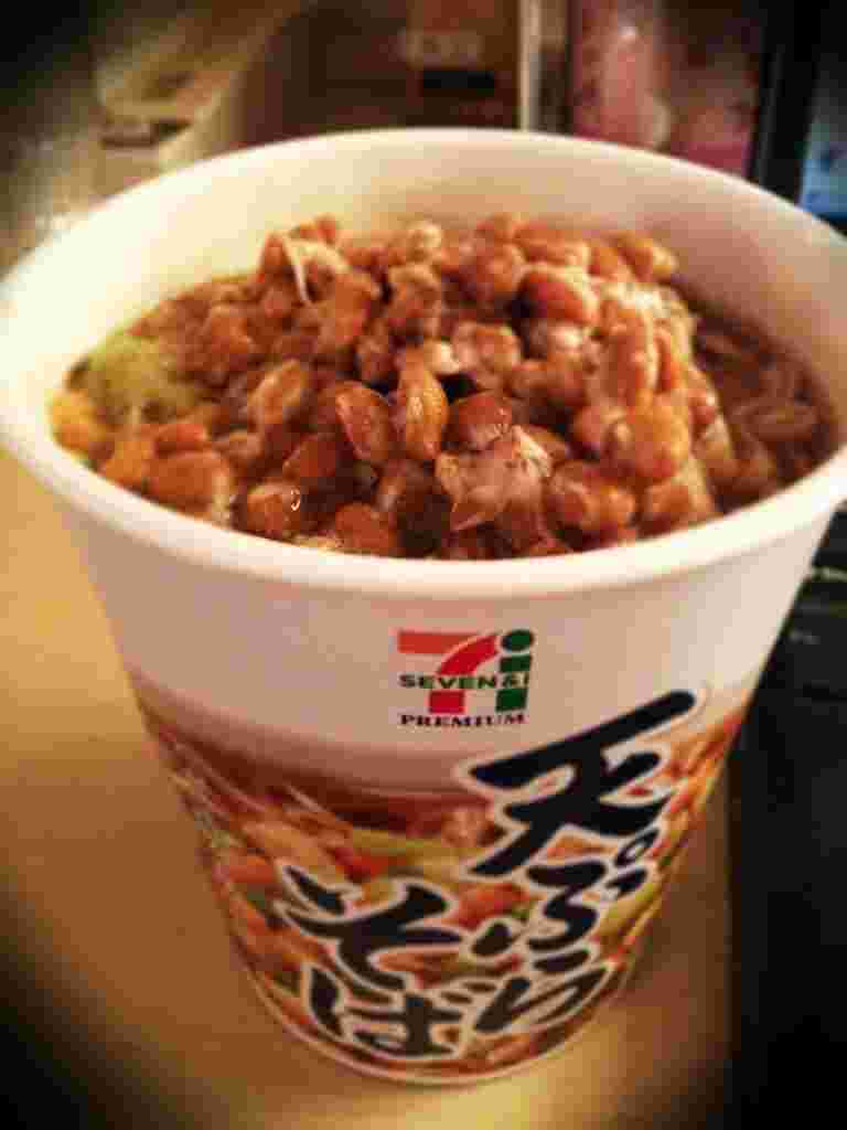 カップそばで作る納豆そば