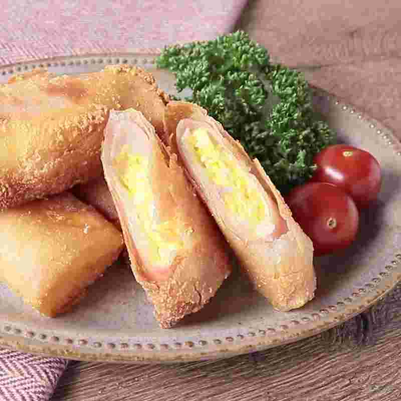 ハムチーズ卵の春巻き