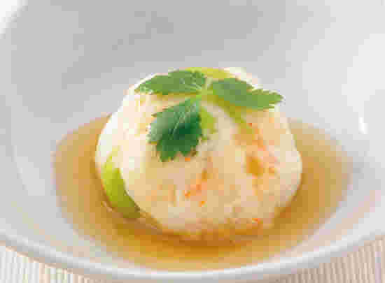 豆腐とエビのしんじょ