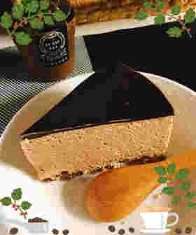 グラサージュを使ったチョコムースケーキ