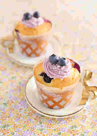 ブルーベリーチーズカップケーキ