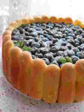 ブルーベリーチーズケーキシャルロット